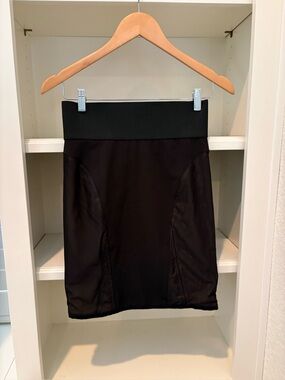 Elizabeth And James Pencil Skirt Mesh Panels On Sides Zipper Back Nylon Silk 2